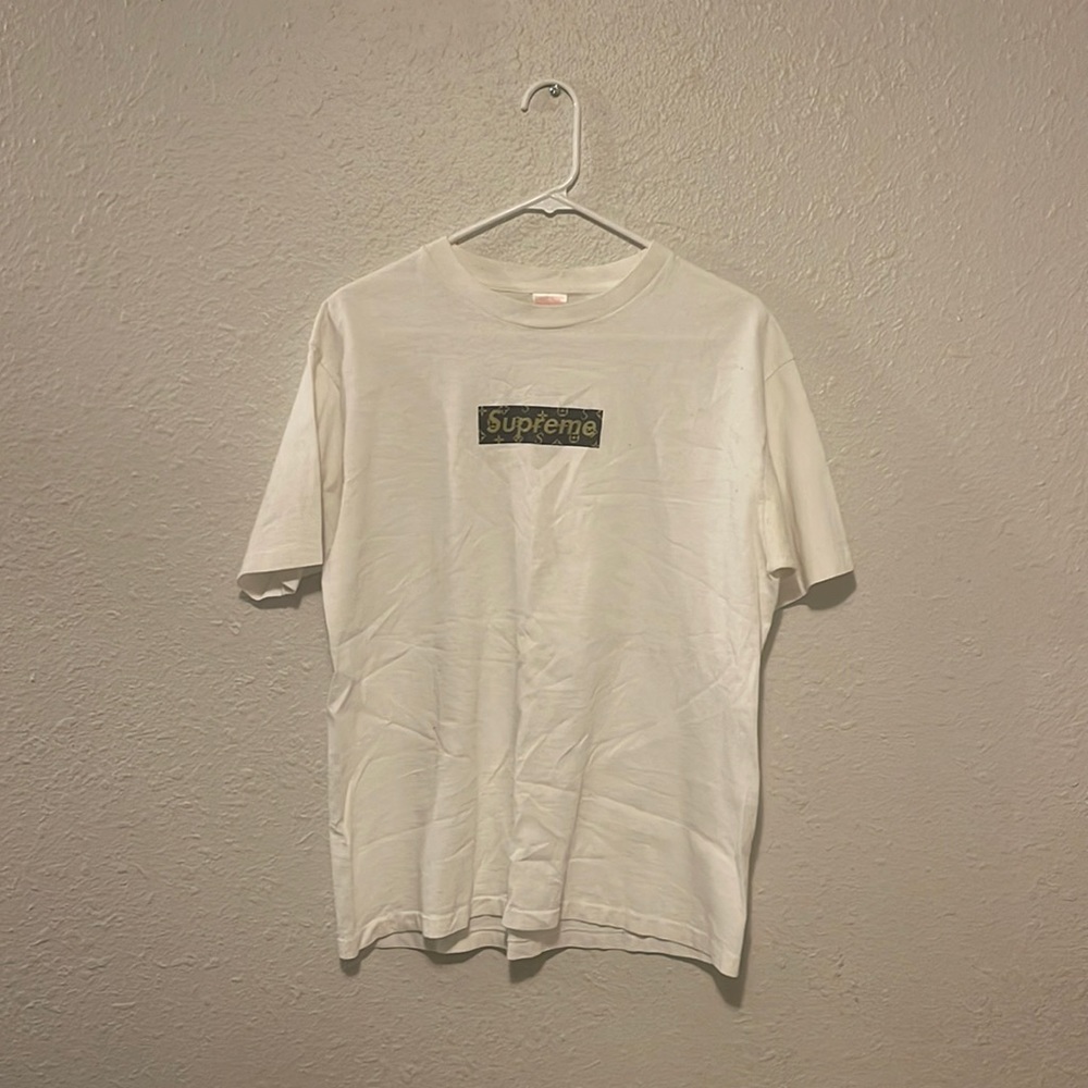 Supreme x Louis Vuitton Box Logo Banned White Tee